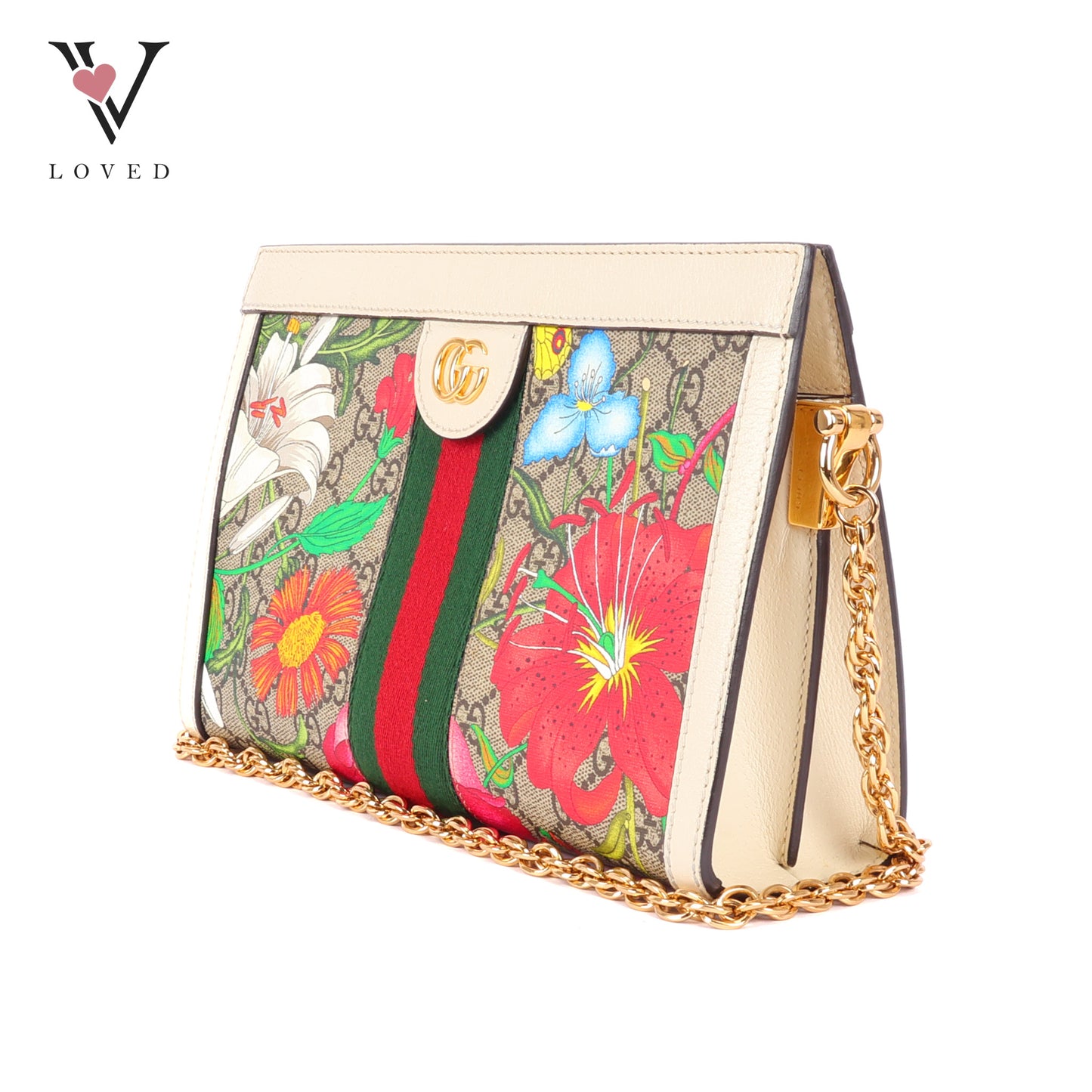 Gucci Ophidia GG Supreme Flora Shoulder Bag