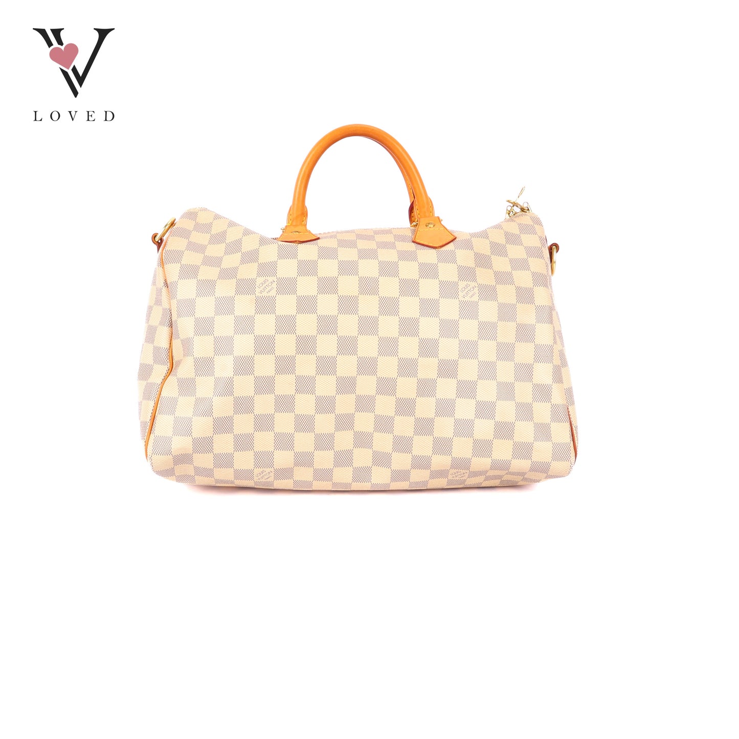 Louis Vuitton	Speedy 35 Bandolier in Damier Azur