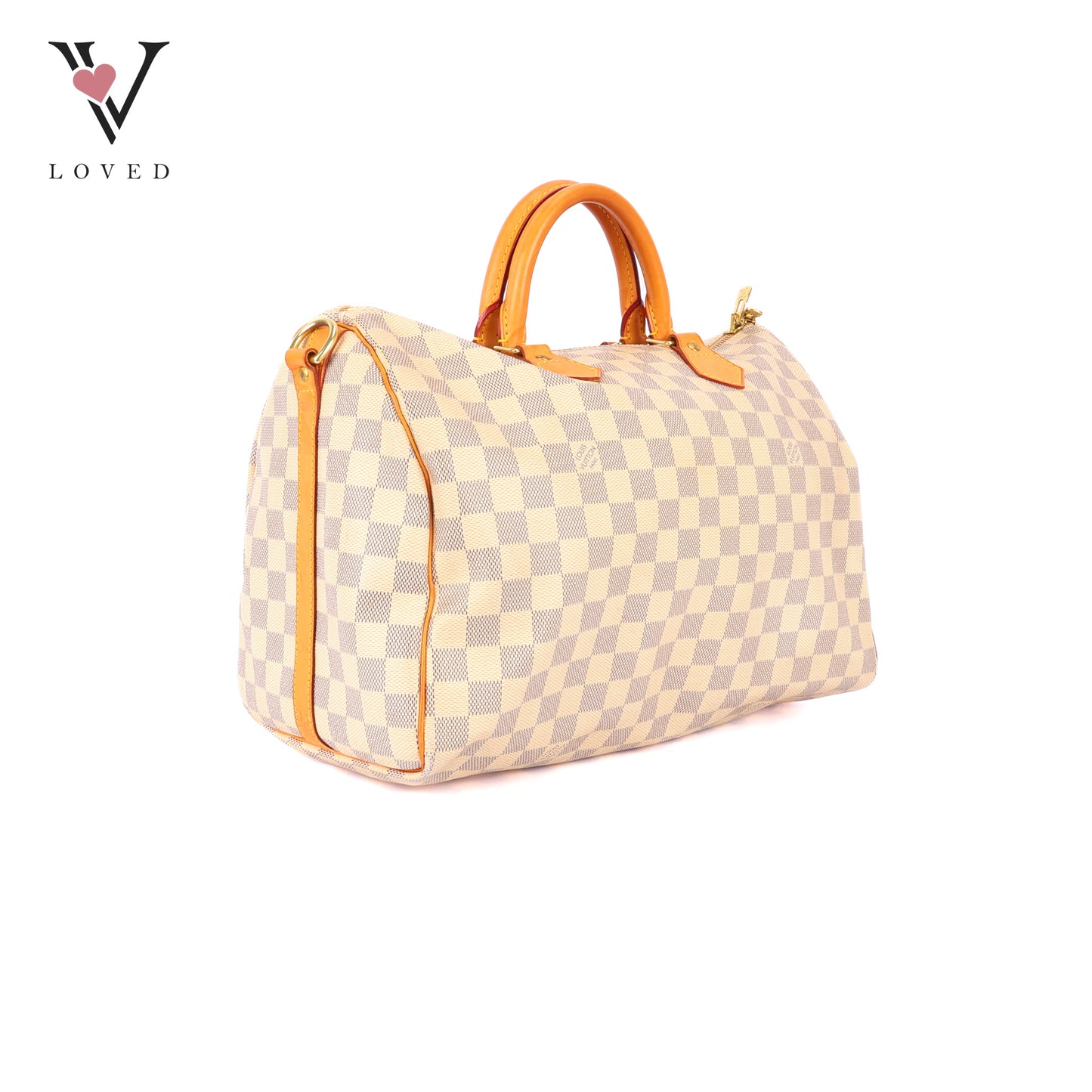 Louis Vuitton	Speedy 35 Bandolier in Damier Azur