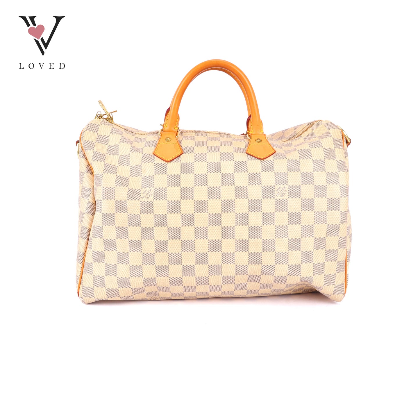 Louis Vuitton	Speedy 35 Bandolier in Damier Azur