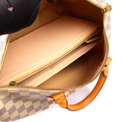 Louis Vuitton	Speedy 35 Bandolier in Damier Azur