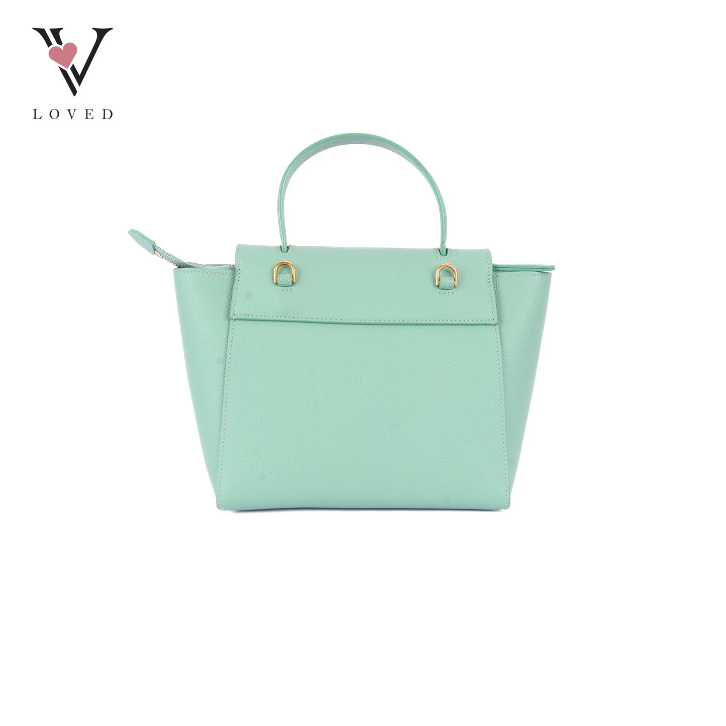 Celine Nano Belt Bag in Ice Mint Grained Calfskin Leather