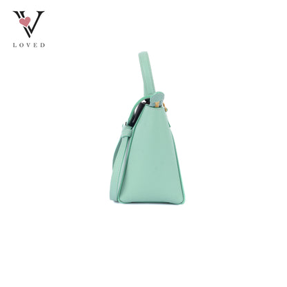 Celine Nano Belt Bag in Ice Mint Grained Calfskin Leather