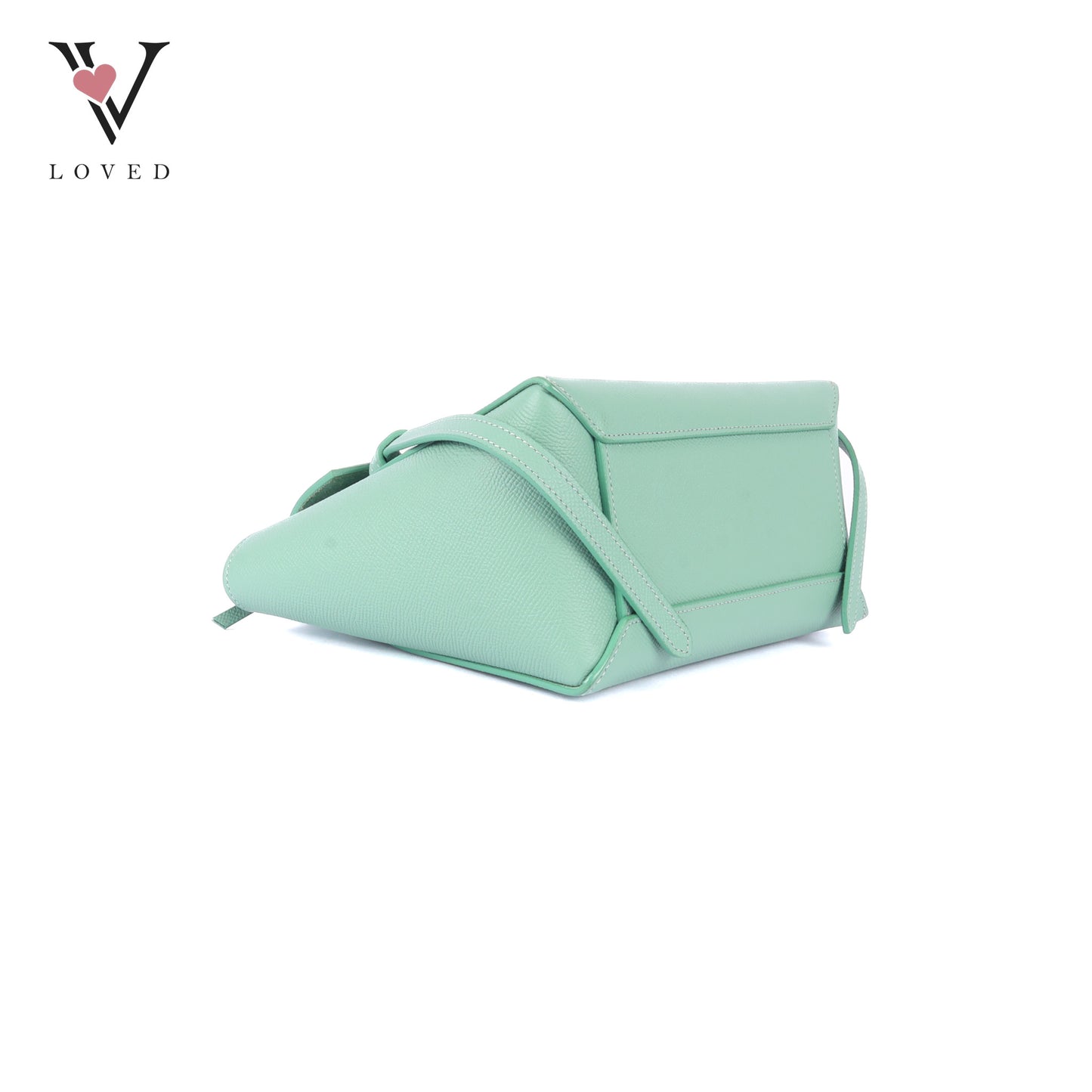 Celine Nano Belt Bag in Ice Mint Grained Calfskin Leather
