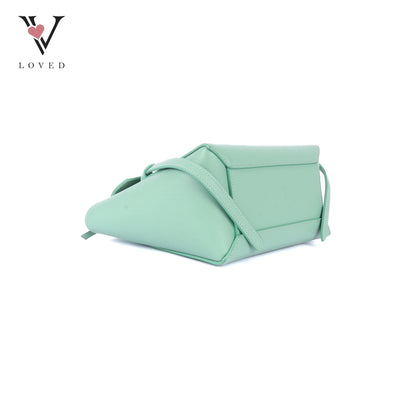 Celine Nano Belt Bag in Ice Mint Grained Calfskin Leather