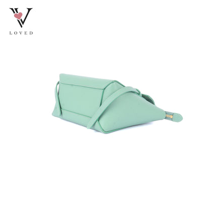Celine Nano Belt Bag in Ice Mint Grained Calfskin Leather