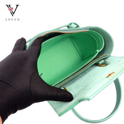 Celine Nano Belt Bag in Ice Mint Grained Calfskin Leather