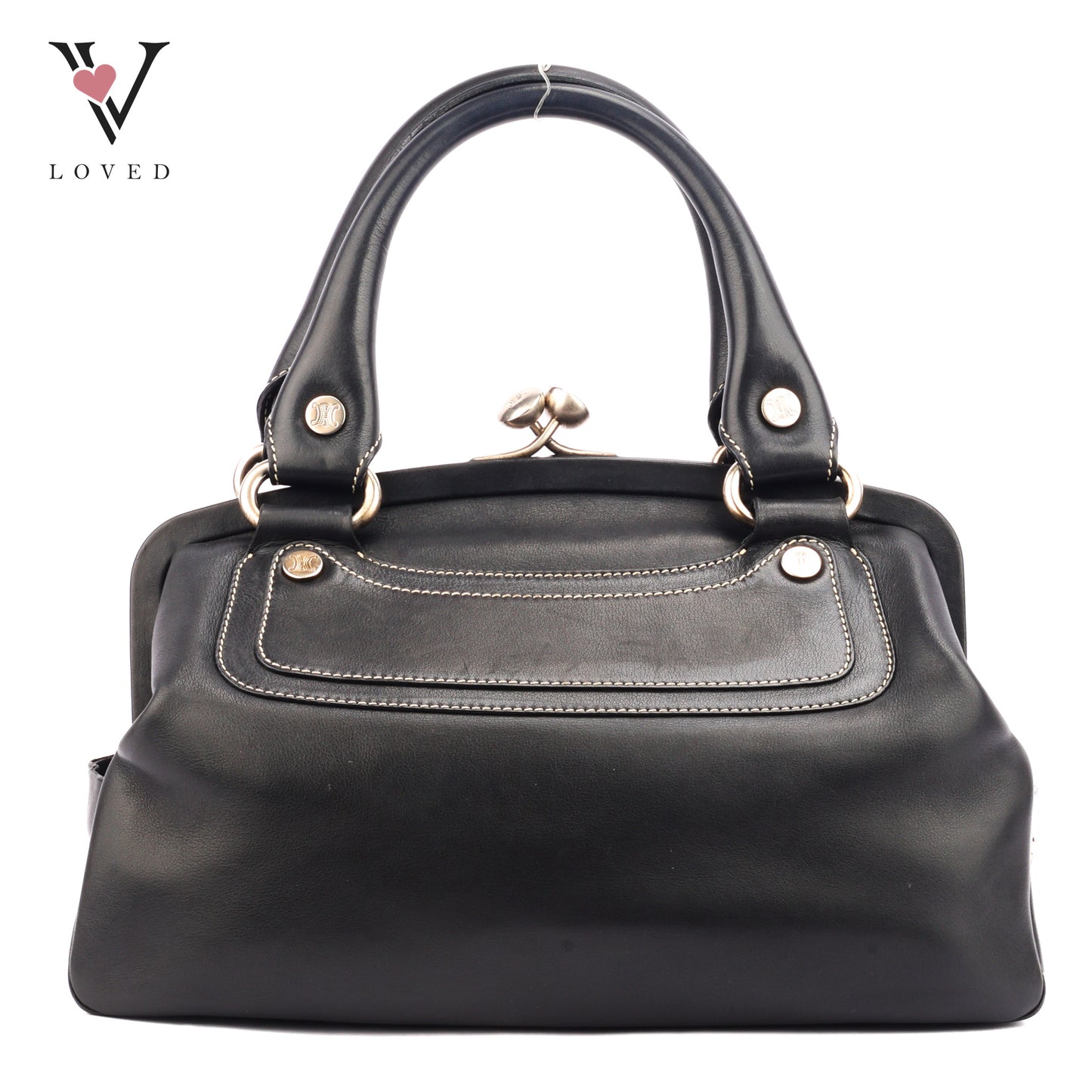 Celine Boogie Bag In Black Leather