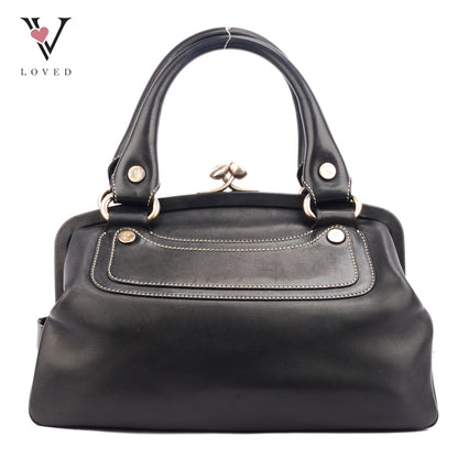 Celine Boogie Bag In Black Leather