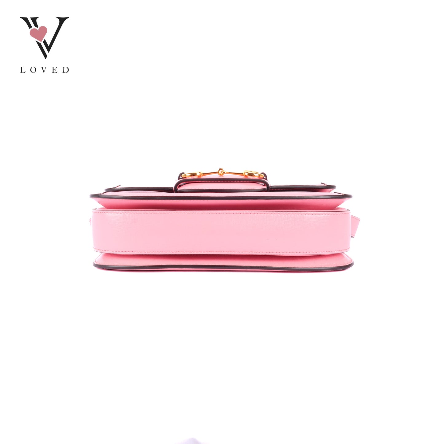 Gucci Azalea Calfskin 1955 Horsebit Shoulder Bag in New Cherry Red and Wild Rose