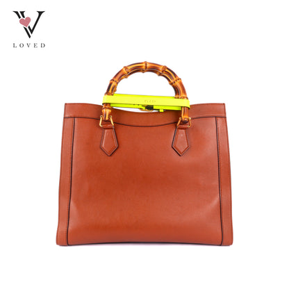Gucci Dianna Bamboo in Brown Leather Tote