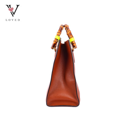 Gucci Dianna Bamboo in Brown Leather Tote
