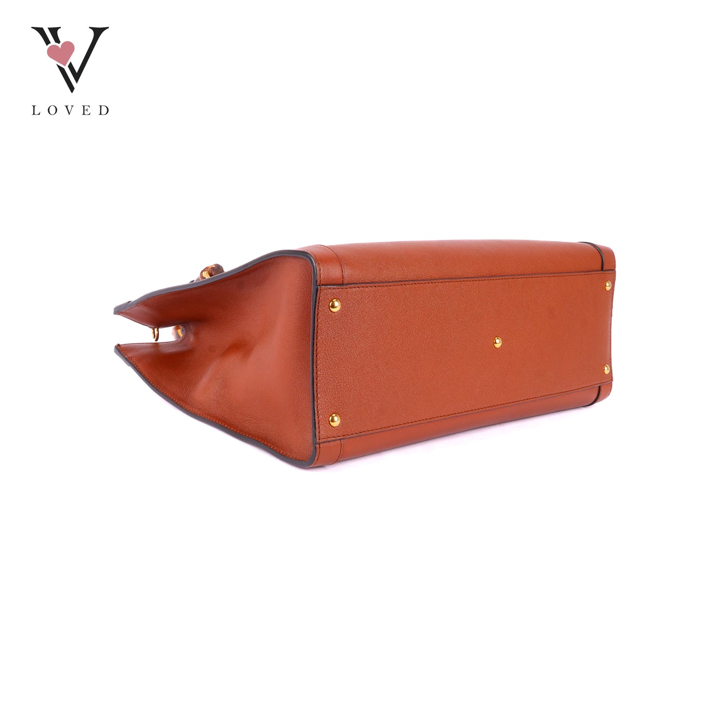 Gucci Dianna Bamboo in Brown Leather Tote