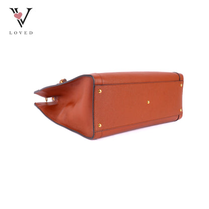 Gucci Dianna Bamboo in Brown Leather Tote