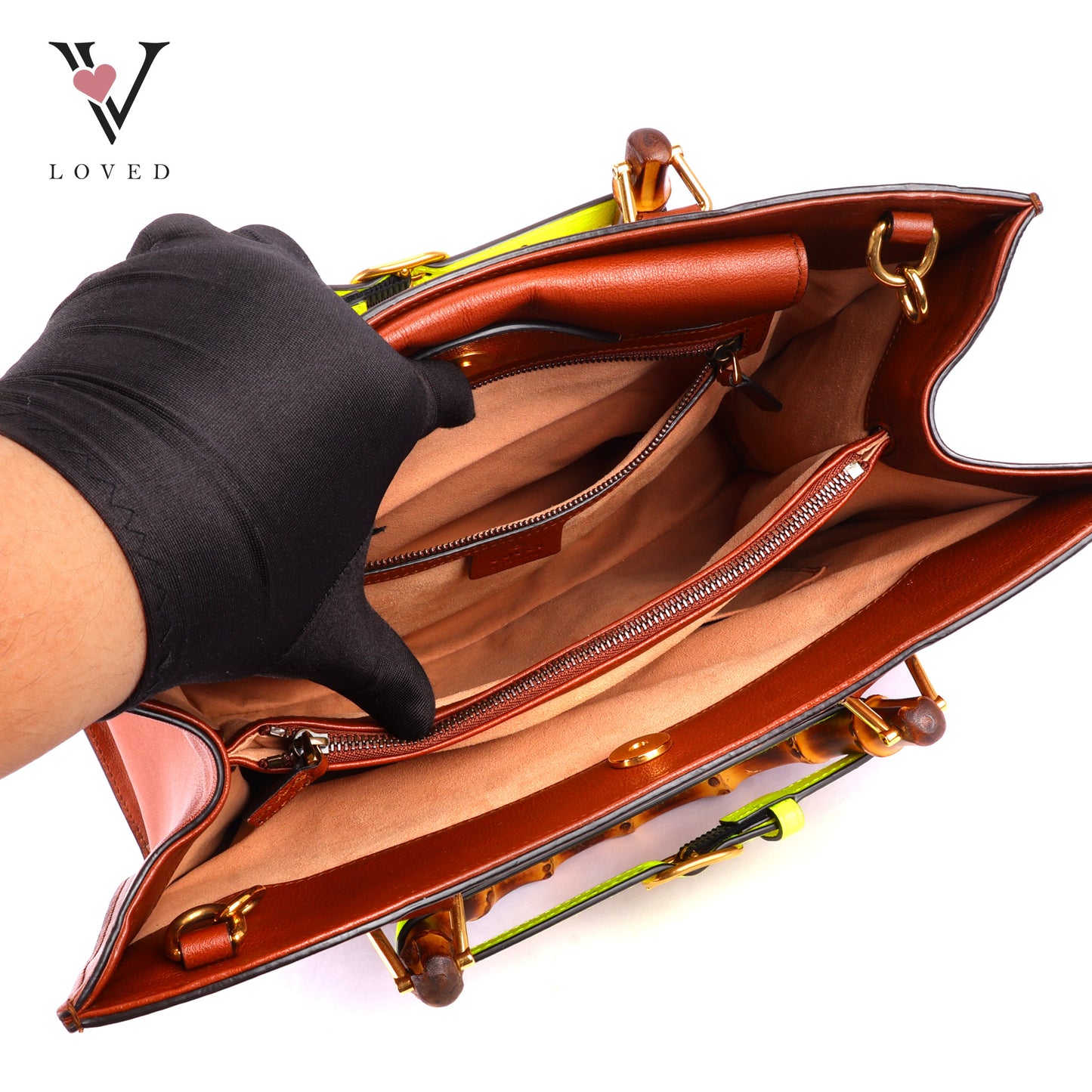 Gucci Dianna Bamboo in Brown Leather Tote