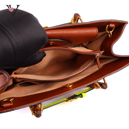 Gucci Dianna Bamboo in Brown Leather Tote