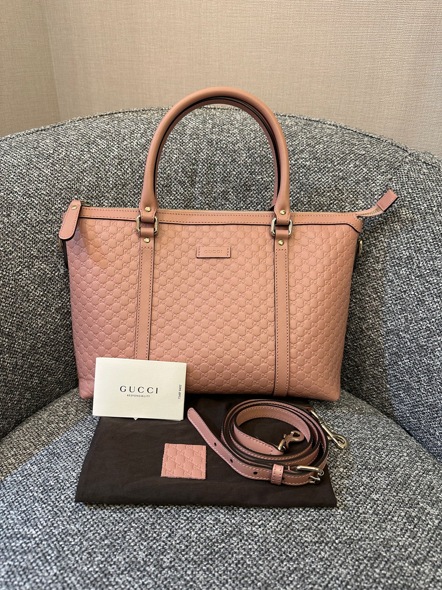 Gucci Microguccissima Two- way Bag