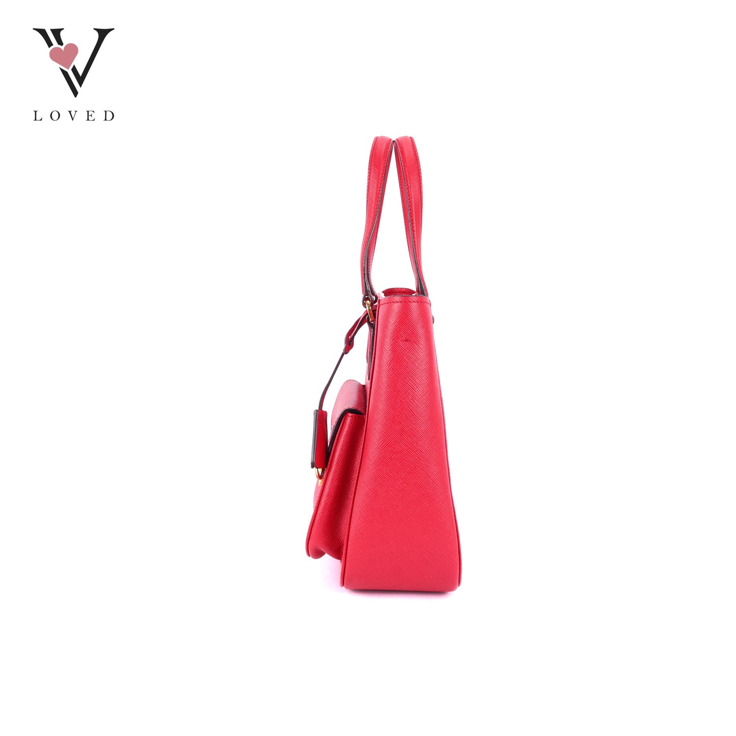 Prada Metropolis Tote Bag in Red Saffiano Leather