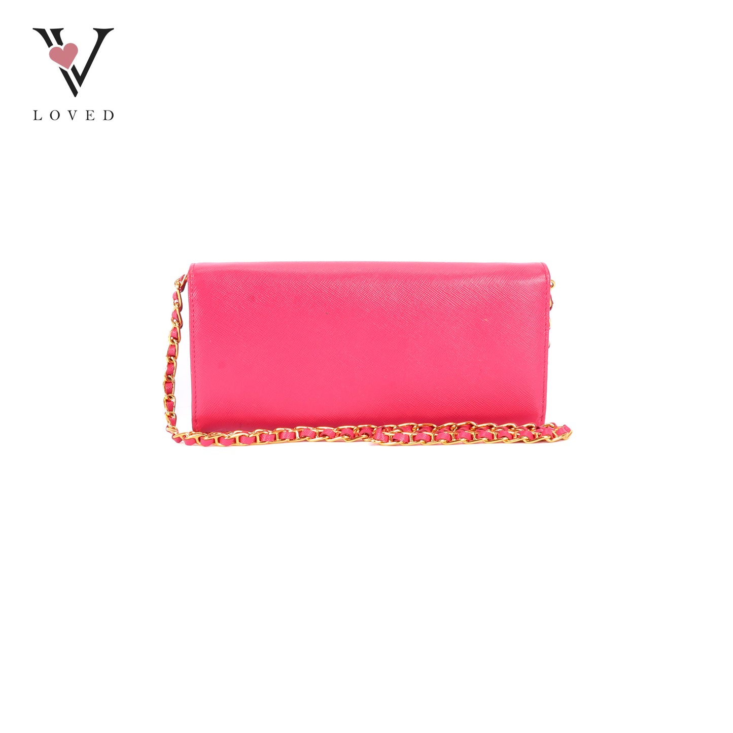 Prada Continental Wallet in Fiery Red Saffiano Leather