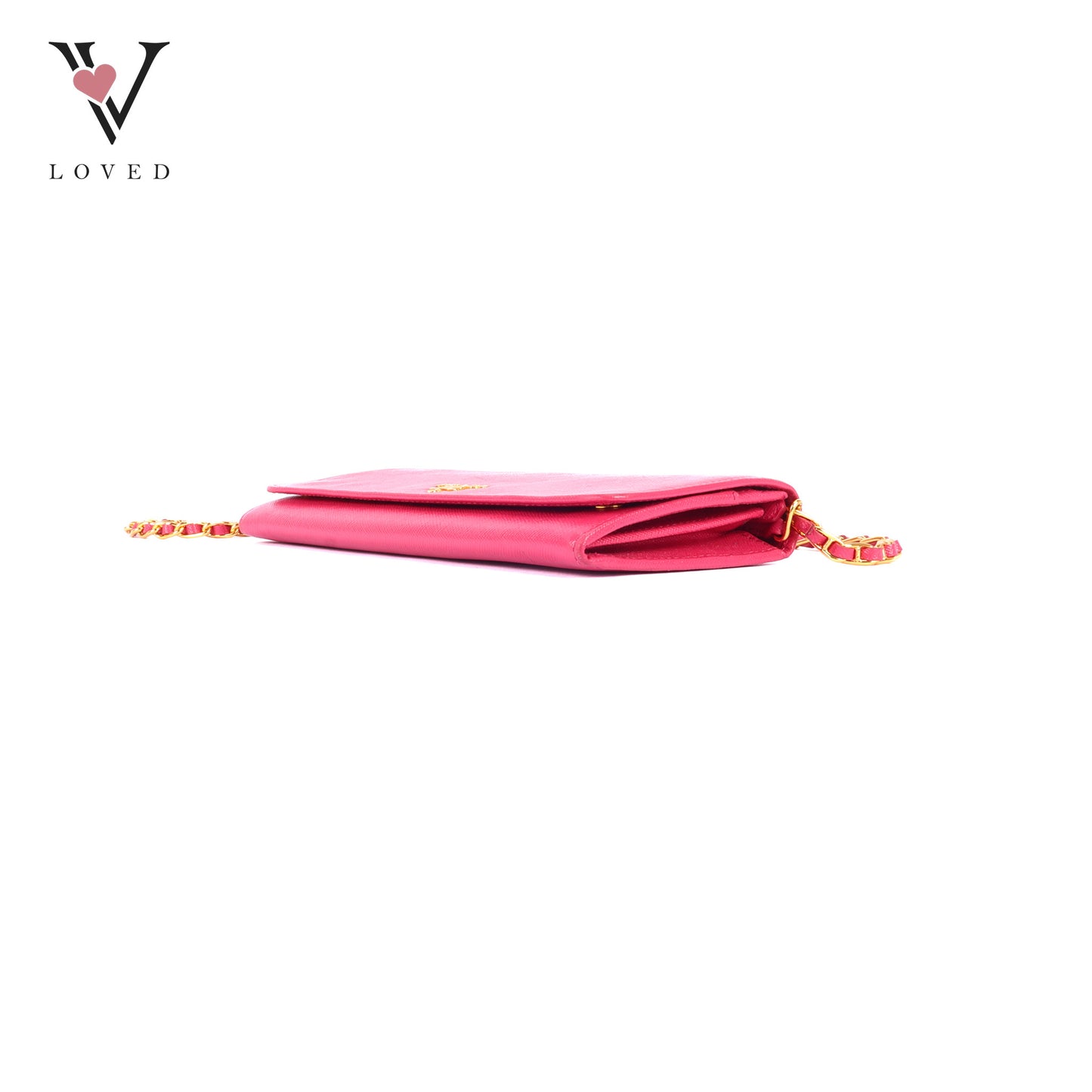 Prada Continental Wallet in Fiery Red Saffiano Leather