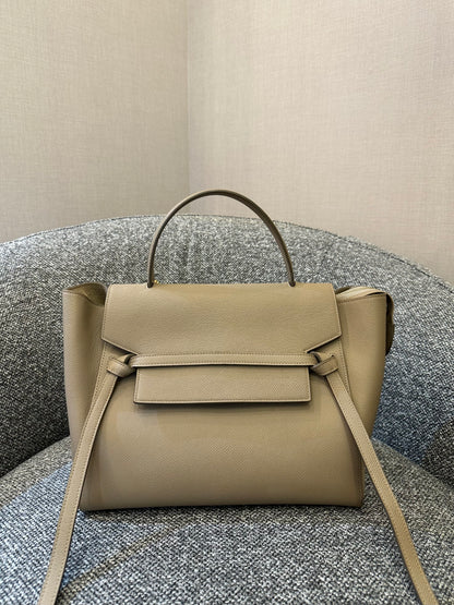 Celine Belt Bag in Beige Grained Calfskin