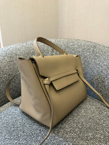 Celine Belt Bag in Beige Grained Calfskin
