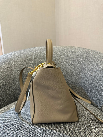 Celine Belt Bag in Beige Grained Calfskin