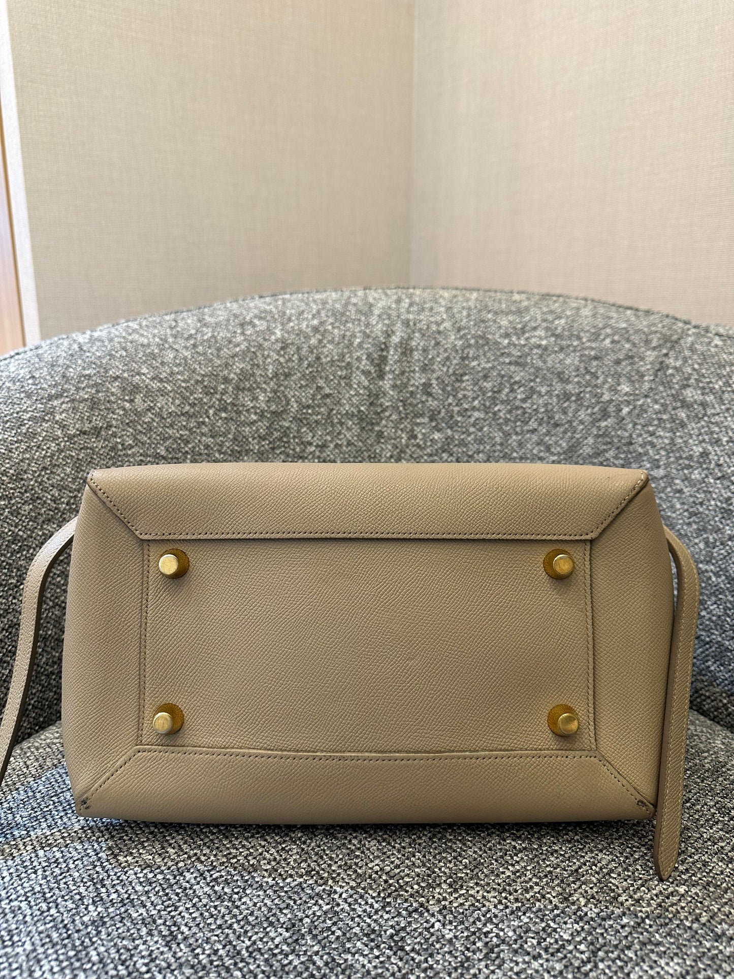 Celine Belt Bag in Beige Grained Calfskin