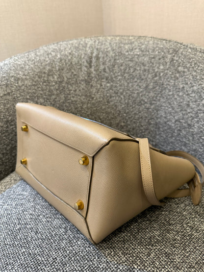 Celine Belt Bag in Beige Grained Calfskin