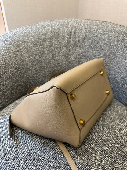 Celine Belt Bag in Beige Grained Calfskin