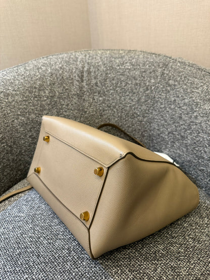 Celine Belt Bag in Beige Grained Calfskin
