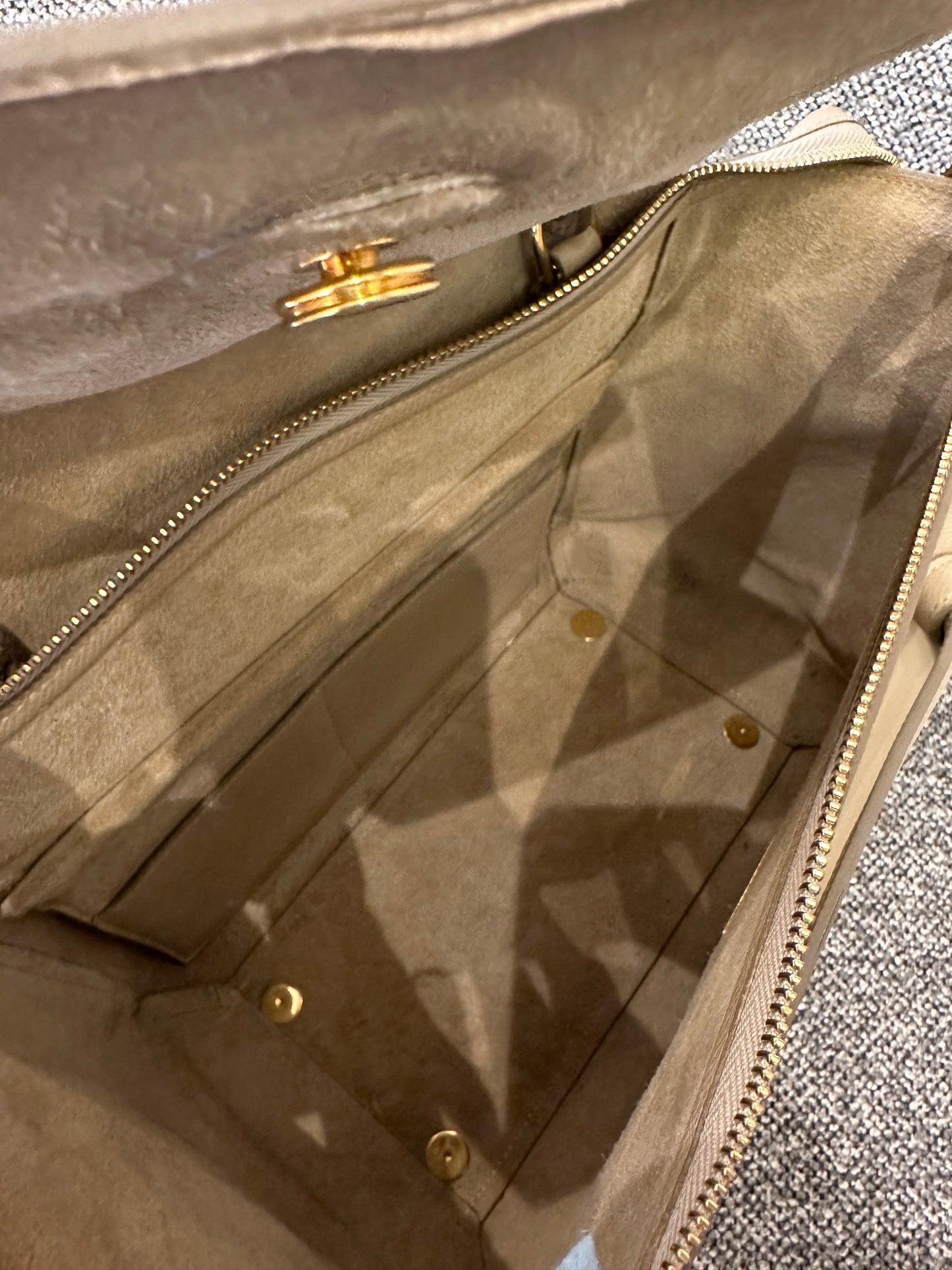 Celine Belt Bag in Beige Grained Calfskin