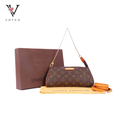 Louis Vuitton	Eva Clutch Bag in Monogram Canvas