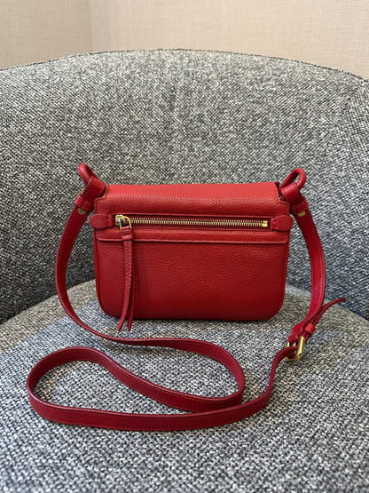 Prada Vitello Daino Leather Flap Crossbody Bag