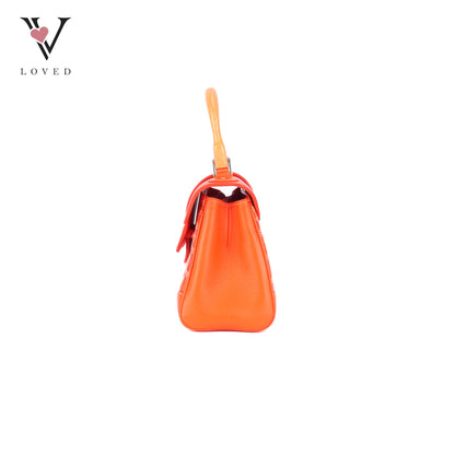 Goyard Saigon Souple Mini Orange Goyardine Palladium Hardware