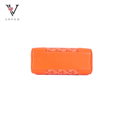 Goyard Saigon Souple Mini Orange Goyardine Palladium Hardware