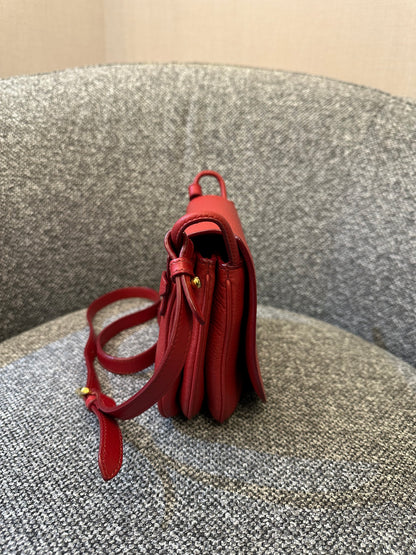 Prada Vitello Daino Leather Flap Crossbody Bag