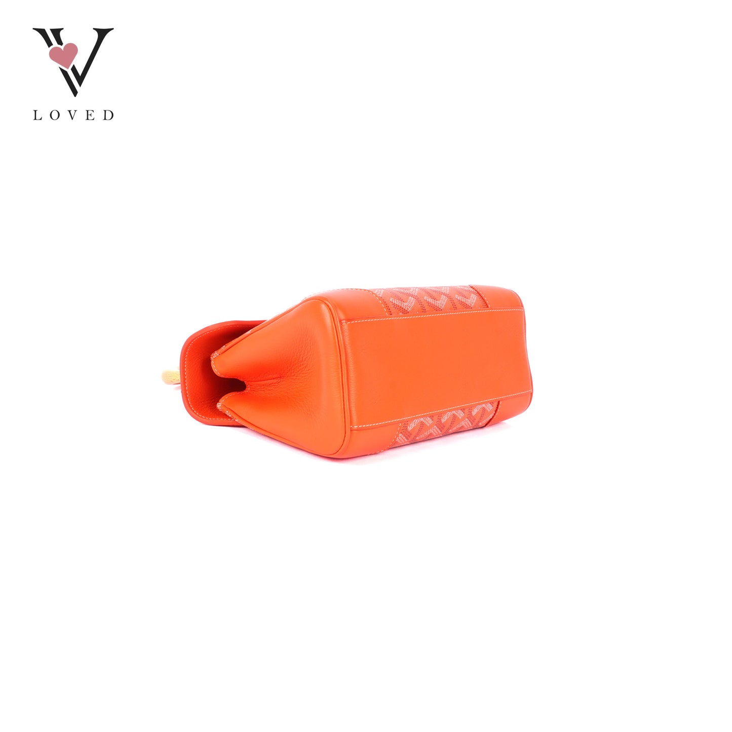 Goyard Saigon Souple Mini Orange Goyardine Palladium Hardware