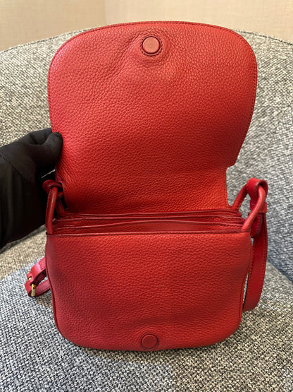 Prada Vitello Daino Leather Flap Crossbody Bag