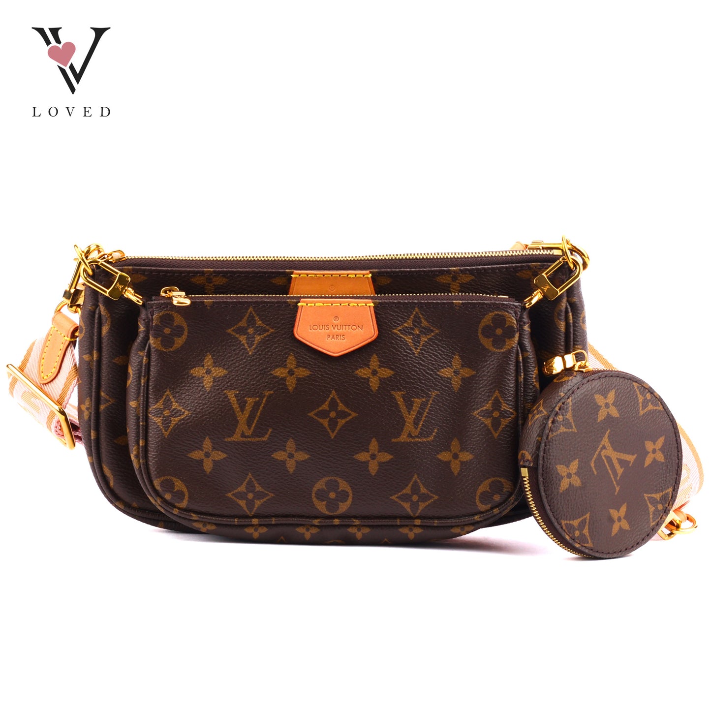 Louis Vuitton Multi Pochette Accessoires in Brown Monogram Canvas
