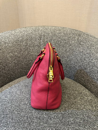 Prada Vitello Daino Dome Satchel Handbag