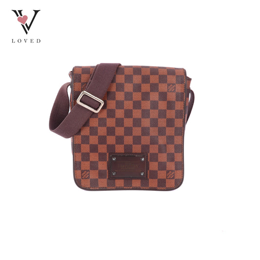 Louis Vuitton	Brooklyn PM Bag in Damier Ebene