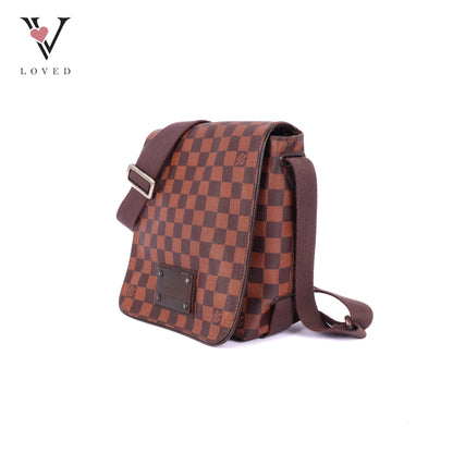 Louis Vuitton	Brooklyn PM Bag in Damier Ebene