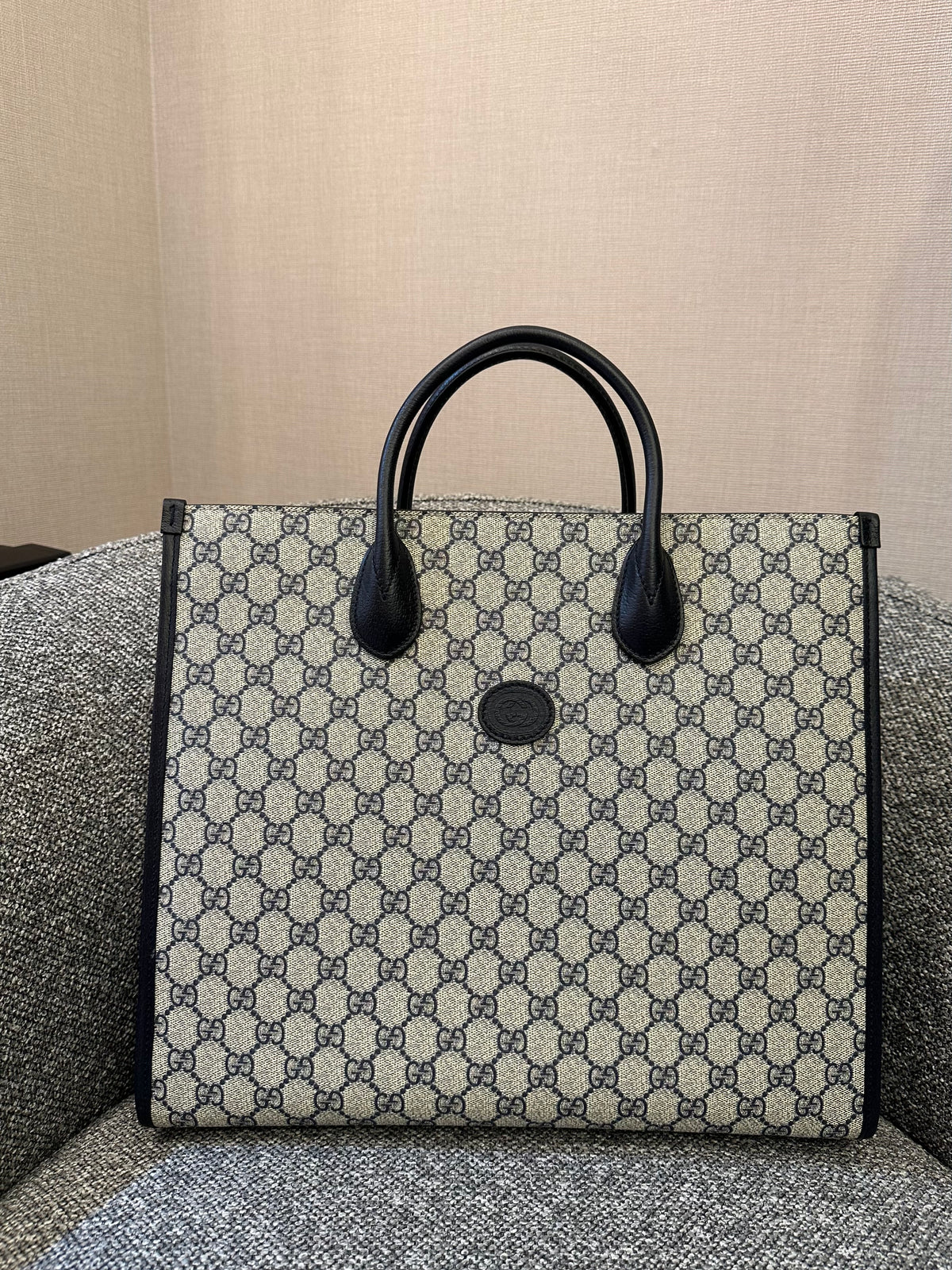 Gucci Interlocking GG Supreme Canvas Tote Bag