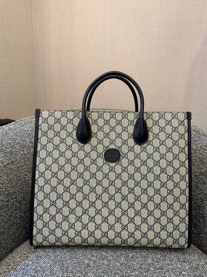 Gucci Interlocking GG Supreme Canvas Tote Bag
