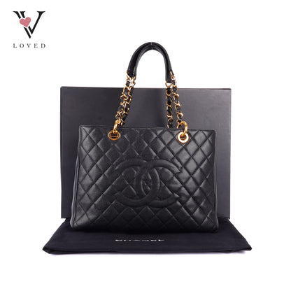 Chanel GST in Black Caviar Leather