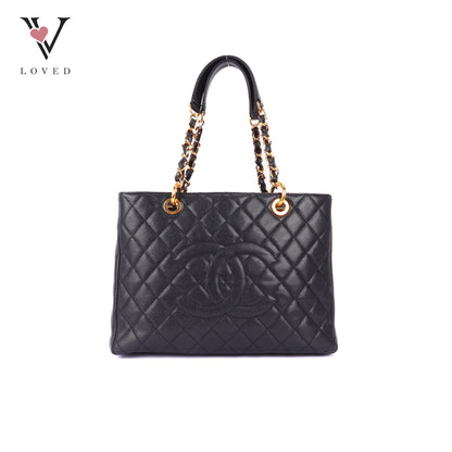 Chanel GST in Black Caviar Leather
