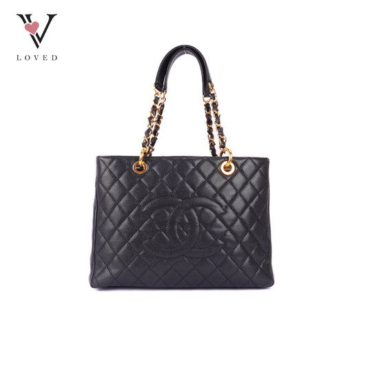 Chanel GST in Black Caviar Leather