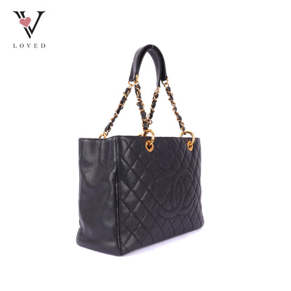 Chanel GST in Black Caviar Leather