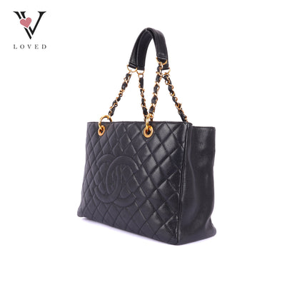 Chanel GST in Black Caviar Leather